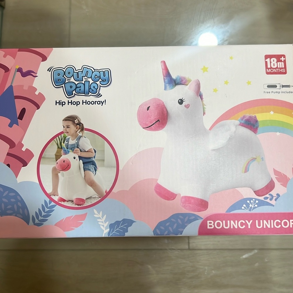 Bouncy Unicorn Ultra soft Plush Ride on